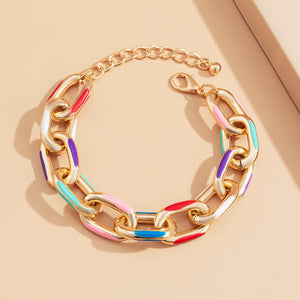 Rainbow Links Bracelet and Necklace … Blonder Mercantile