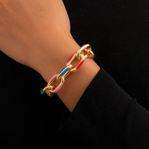 Rainbow Links Bracelet and Necklace … Blonder Mercantile