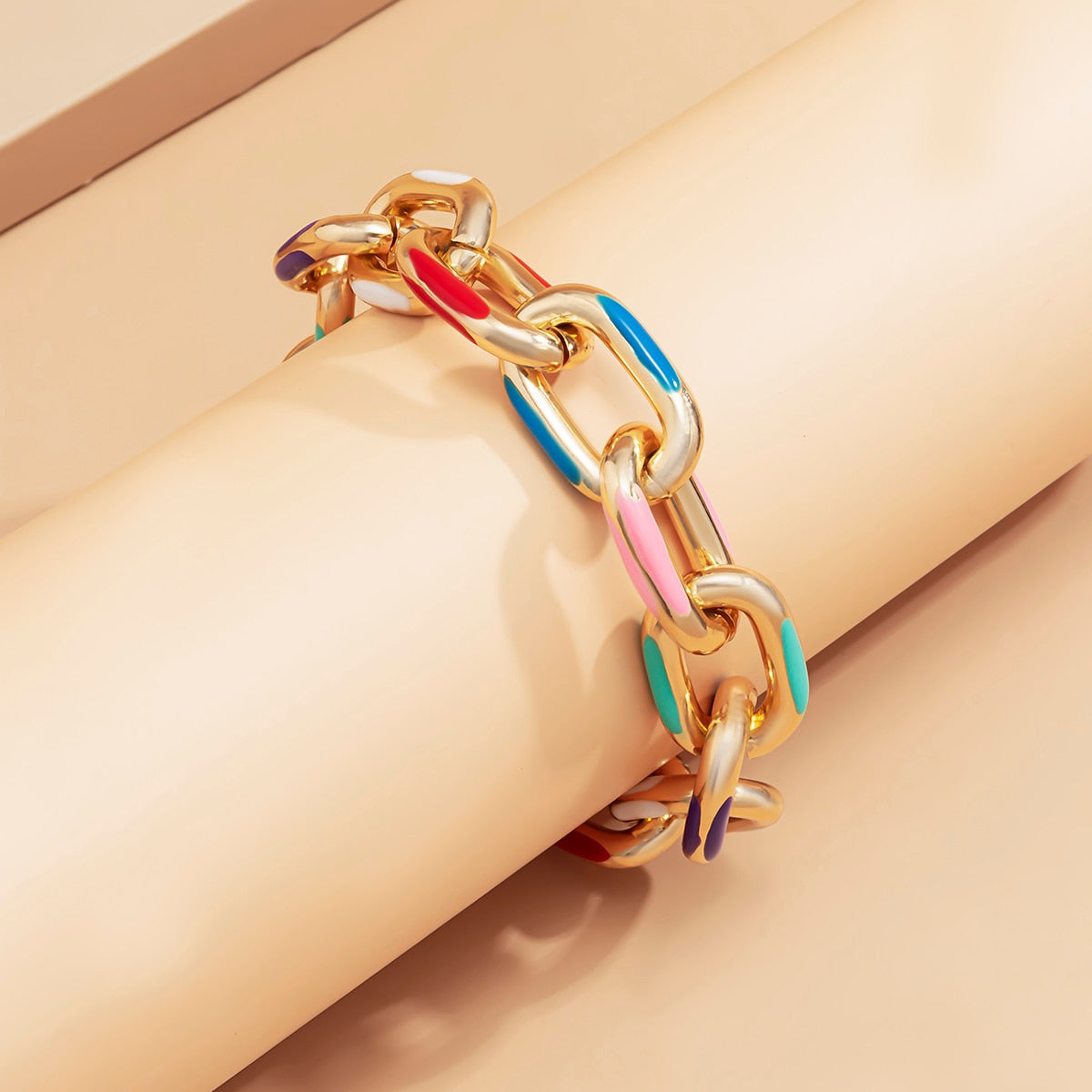 Rainbow Links Bracelet and Necklace … Blonder Mercantile