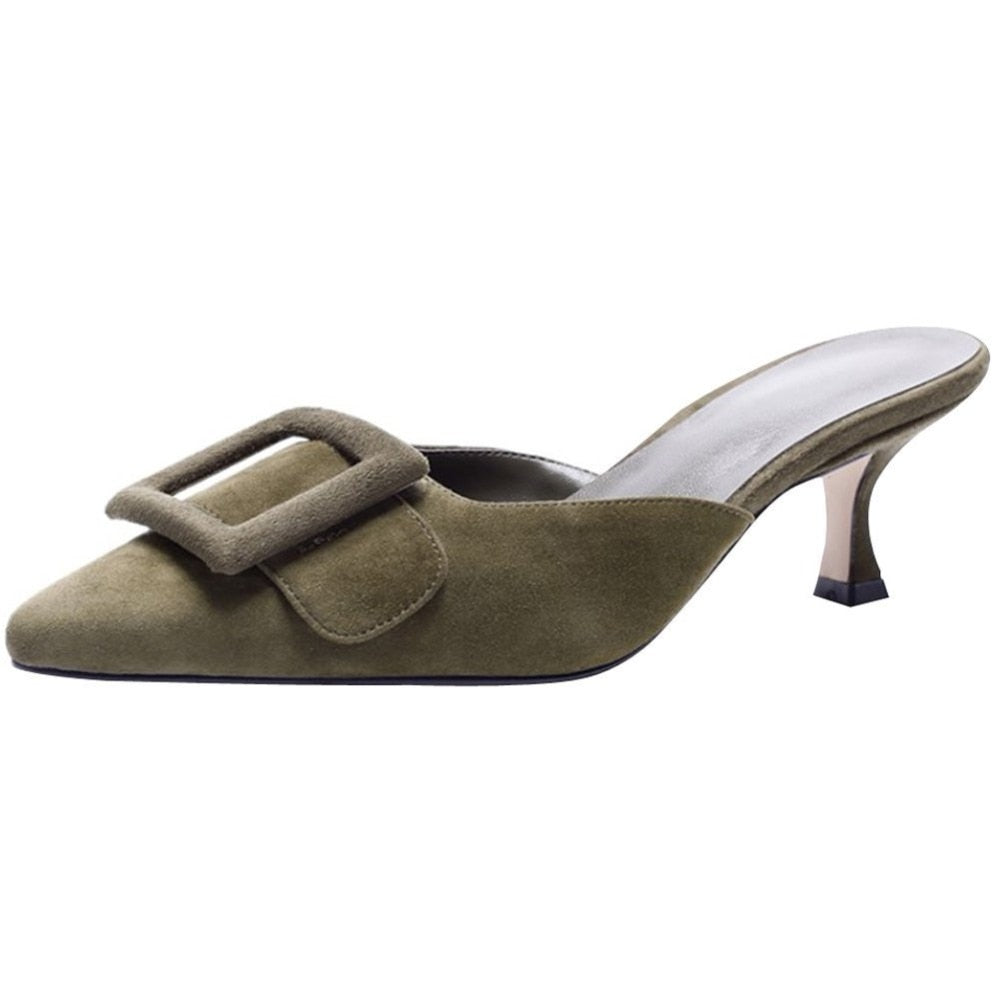 Lainey Buckle Mule … Blonder Mercantile