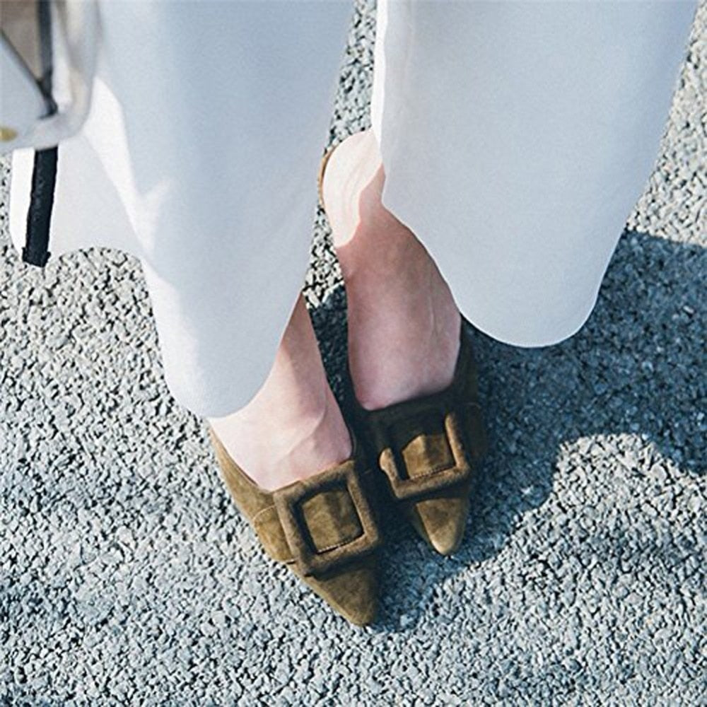 Lainey Buckle Mule … Blonder Mercantile