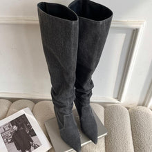 Load image into Gallery viewer, Tina High Denim Boot … Blonder Mercantile