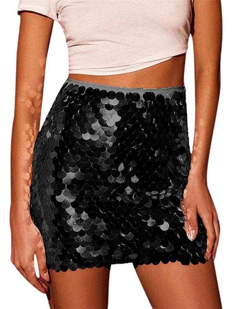 Kline Sequined Mini Skirt … Blonder Mercantile