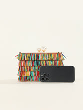 Load image into Gallery viewer, Rainbow Fringe Clutch … Blonder Mercantile