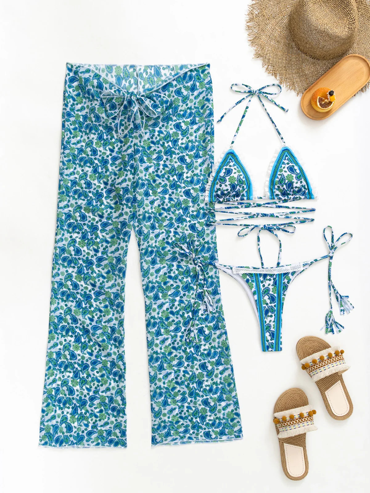 Prive’ Bikini & Pant Set … Blonder Mercantile