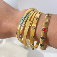 Load image into Gallery viewer, Crystyl Stacking Bangles … Blonder Mercantile