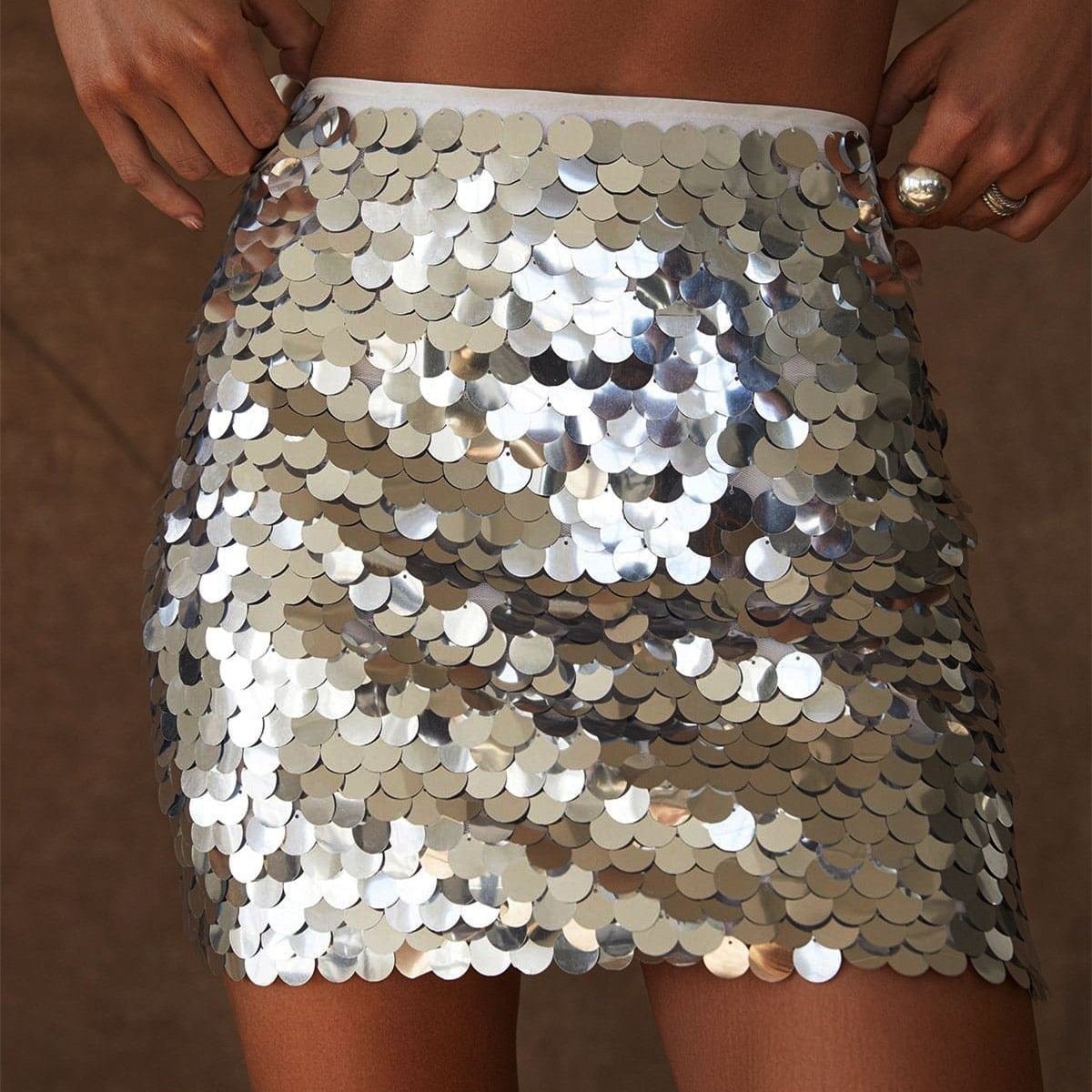 Kline Sequined Mini Skirt … Blonder Mercantile