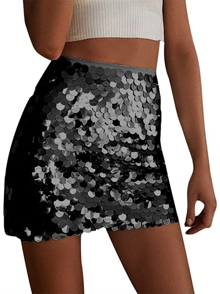 Kline Sequined Mini Skirt … Blonder Mercantile