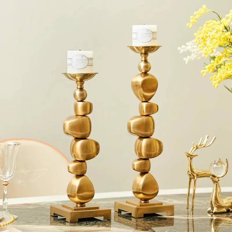 Mod Gold Candle Pillars