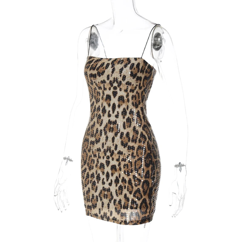 Yvette Leopard Print Dress