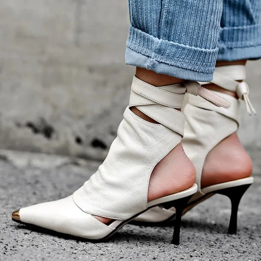 Eddy Strappy Stiletto Boot … Blonder Mercantile