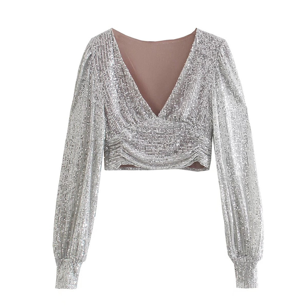 Kamerine Sequined Top … Blonder Mercantile