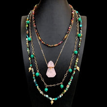 Load image into Gallery viewer, Boho Quartz Layered Necklace … Blonder Mercantile