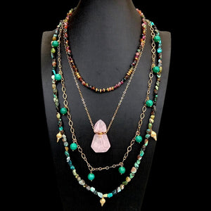 Boho Quartz Layered Necklace … Blonder Mercantile