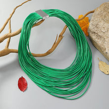 Load image into Gallery viewer, Layered Rainbow Rope Necklace Collection … Blonder Mercantile