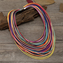 Load image into Gallery viewer, Layered Rainbow Rope Necklace Collection … Blonder Mercantile