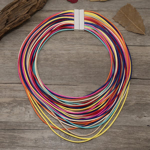 Layered Rainbow Rope Necklace Collection … Blonder Mercantile