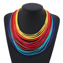 Load image into Gallery viewer, Layered Rainbow Rope Necklace Collection … Blonder Mercantile