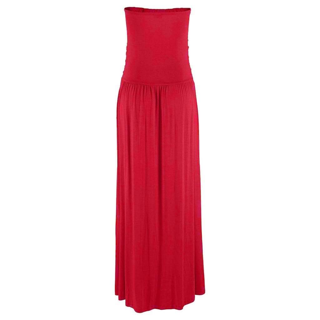 Michaela Slim Bandeau Maxi Dress … Blonder Mercantile