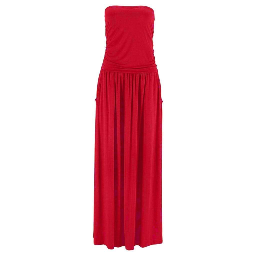 Michaela Slim Bandeau Maxi Dress … Blonder Mercantile