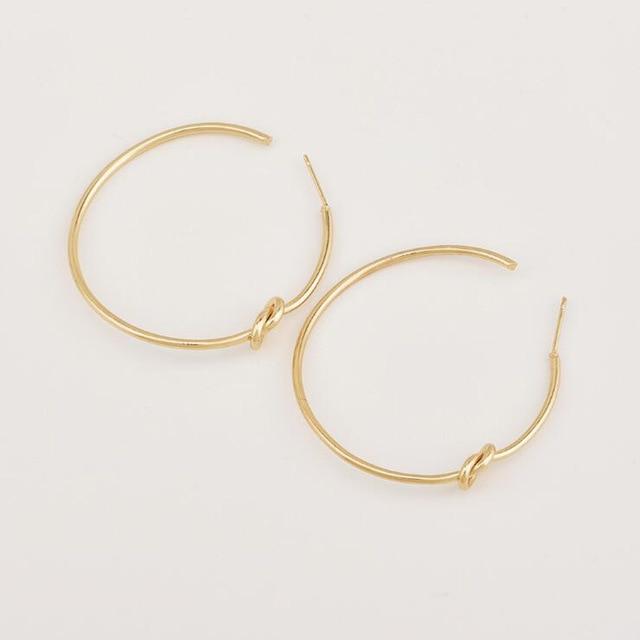 Simple Knot Hoop Earrings … Blonder Mercantile