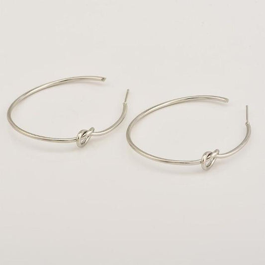 Simple Knot Hoop Earrings … Blonder Mercantile