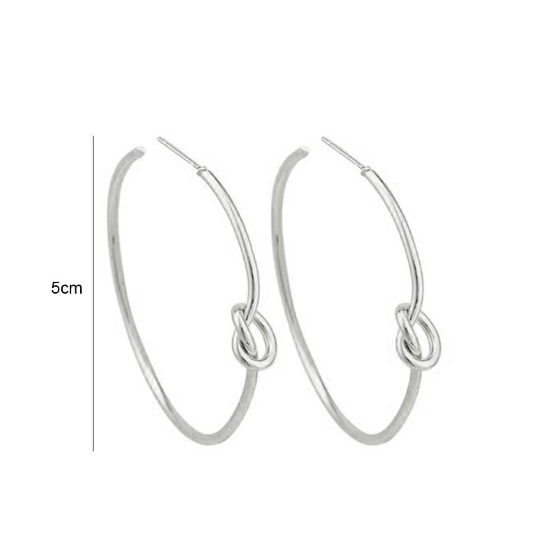 Simple Knot Hoop Earrings … Blonder Mercantile