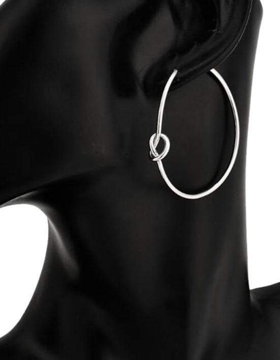 Simple Knot Hoop Earrings … Blonder Mercantile