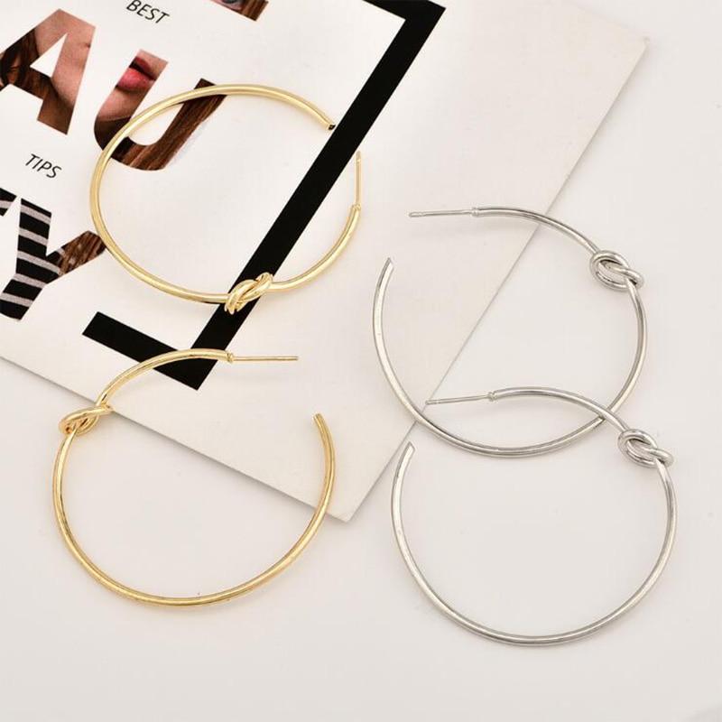 Simple Knot Hoop Earrings … Blonder Mercantile