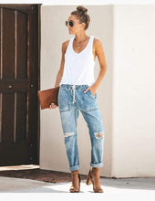 Load image into Gallery viewer, Penelope Distressed Pencil Pants … Blonder Mercantile