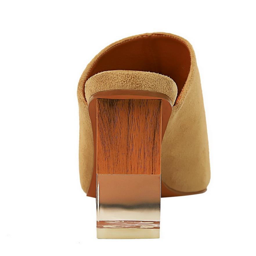 Neutra Wood & Acrylic Mix Heel … Blonder Mercantile