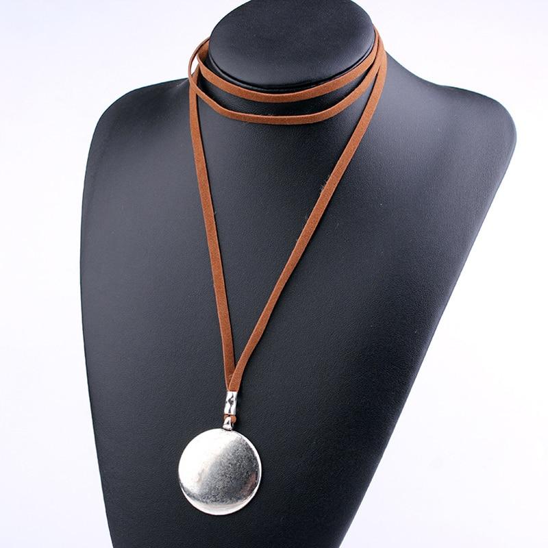 Big Silver Pendant Wrap Necklace … Blonder Mercantile