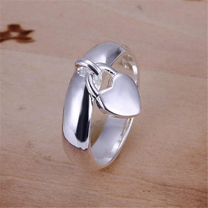 Dangling Heart Ring.