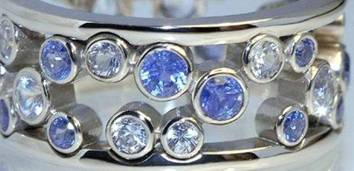 Modern Blue Stone Ring … Blonder Mercantile