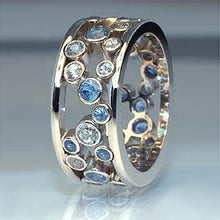 Load image into Gallery viewer, Modern Blue Stone Ring … Blonder Mercantile