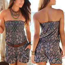 Load image into Gallery viewer, Candice Strapless Paisley Romper … Blonder Mercantile