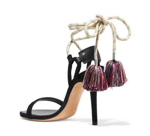 Talitha Sexy Tassel Tie Stiletto … Blonder Mercantile