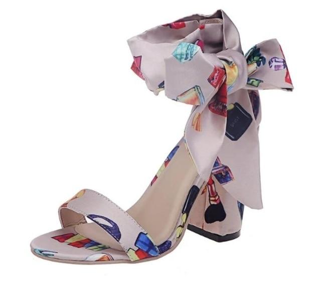 Riley Ribbon Tie Sandal … Blonder Mercantile