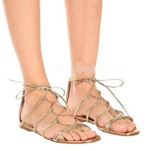 Load image into Gallery viewer, Rainer Thin Strap Gladiator Sandals … Blonder Mercantile