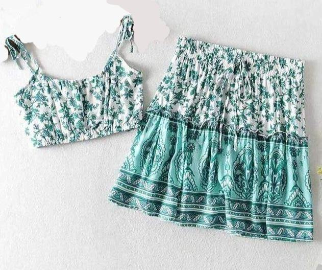 Leaticia Two Piece Mini & Cami Set … Blonder Mercantile