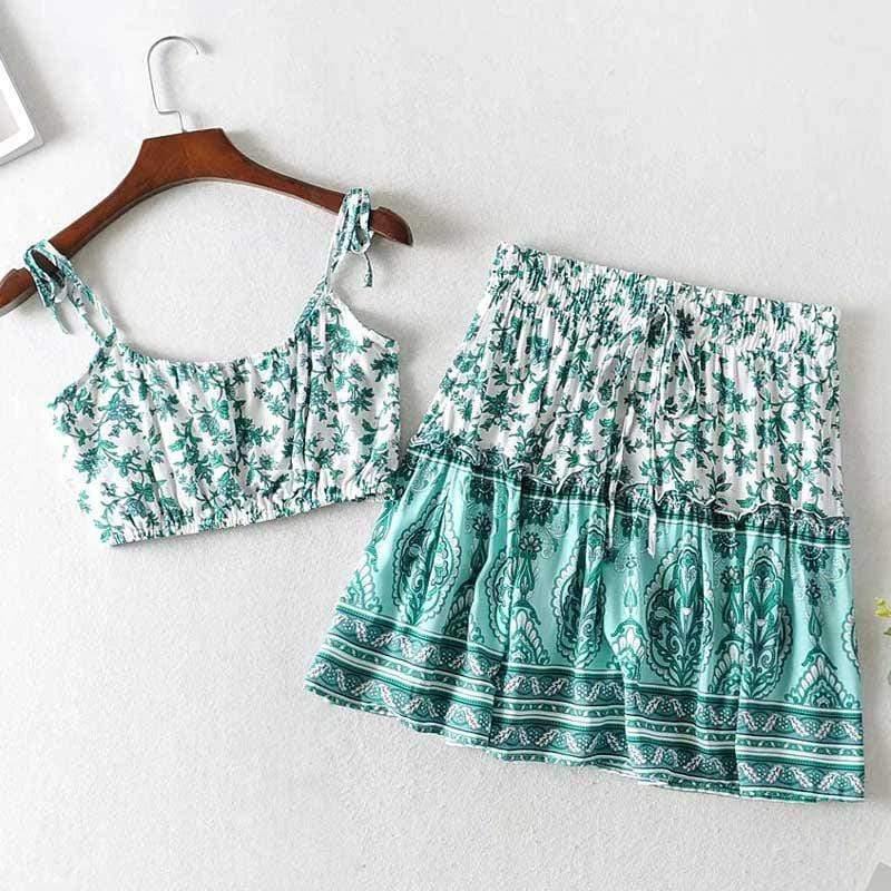 Leaticia Two Piece Mini & Cami Set … Blonder Mercantile