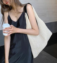 Load image into Gallery viewer, Marnie Rattan Tote … Blonder Mercantile