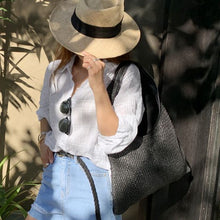 Load image into Gallery viewer, Marnie Rattan Tote … Blonder Mercantile