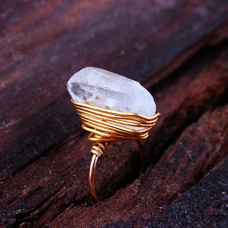 Gilded Rock Ring … Blonder Mercantile