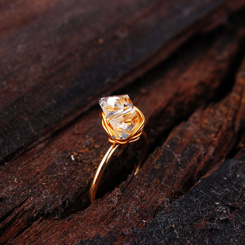 Gilded Rock Ring … Blonder Mercantile