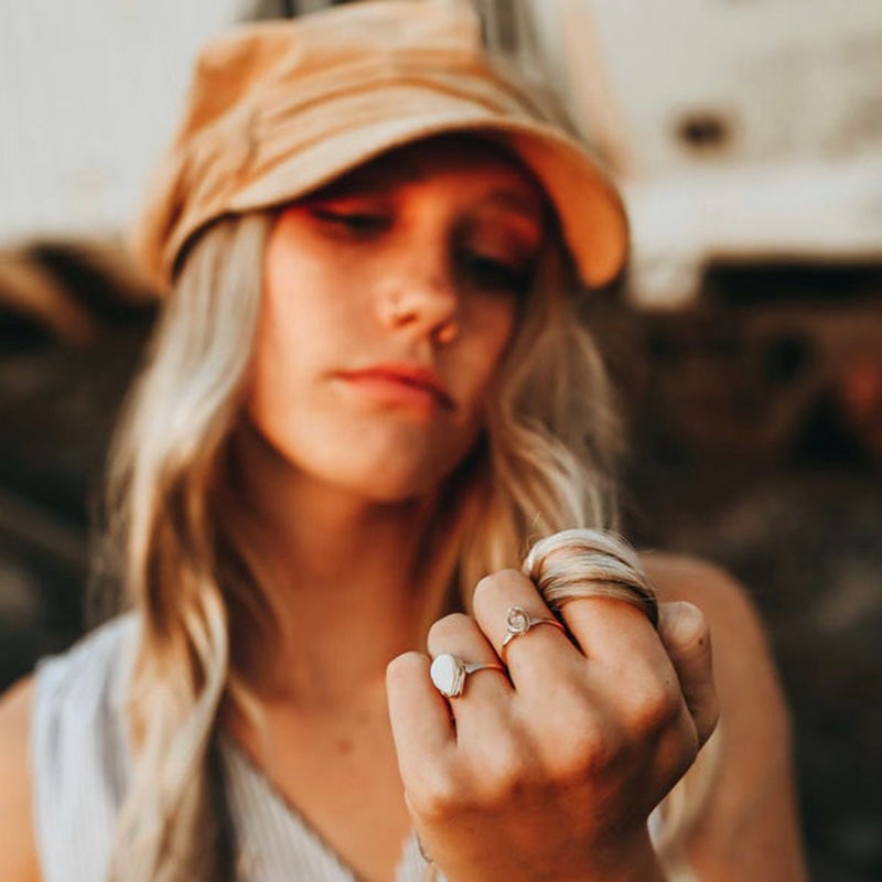 Gilded Rock Ring … Blonder Mercantile