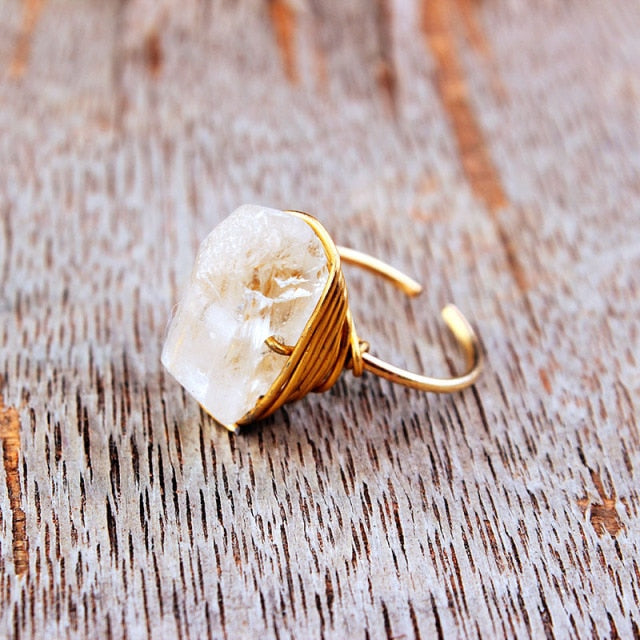 Gilded Rock Ring … Blonder Mercantile