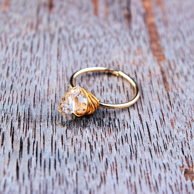 Gilded Rock Ring … Blonder Mercantile