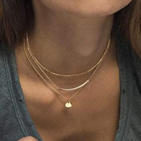 Selena Layered Minimalist Necklace … Blonder Mercantile